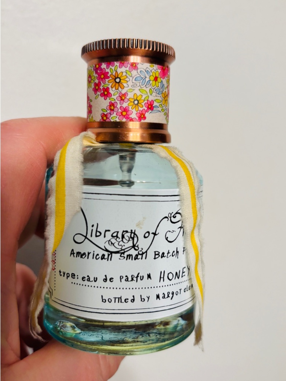 Library of Flowers Honey Eau de Parfum - Blue Glass Bottle